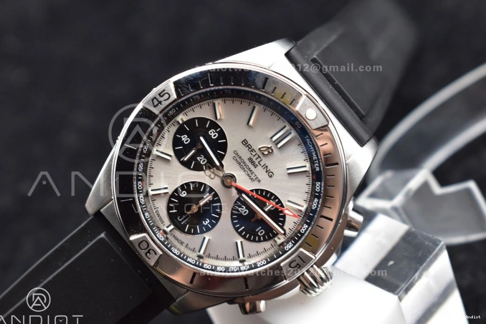 L-Silver 1:1 Navitimer BLS Version 43mm Best LE A7750 SS Chrono B01 Blk 0801